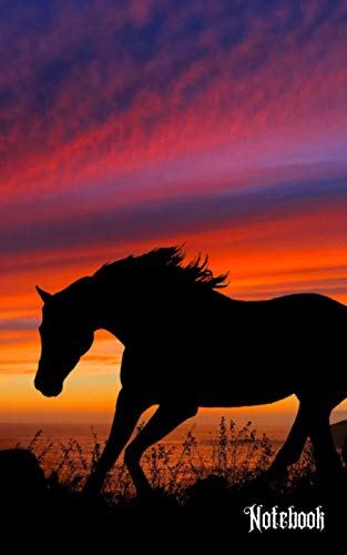 Horse Notebook : Gifts for Men and Women, Girls and Boys - Lined Journal Notebook Presents for Birthday, Christmas, Card Alternative, Xmas, Kids and Adults - 5 X8 -110 Pages