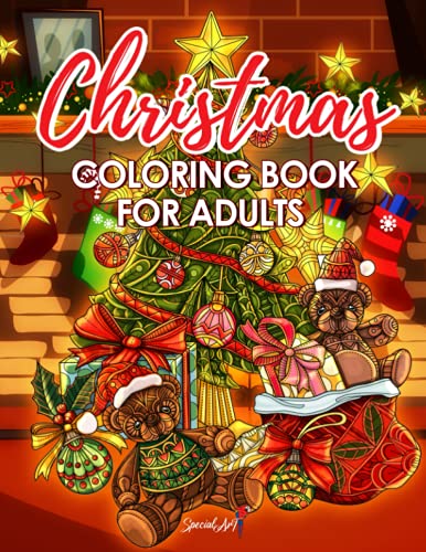 Christmas Coloring Book for Adults: An Adult Coloring Book to immerse yourself in the Magic of Christmas with more with more than 50 Relaxing Designs: ... Christmas Trees, Snowmen and much more!
