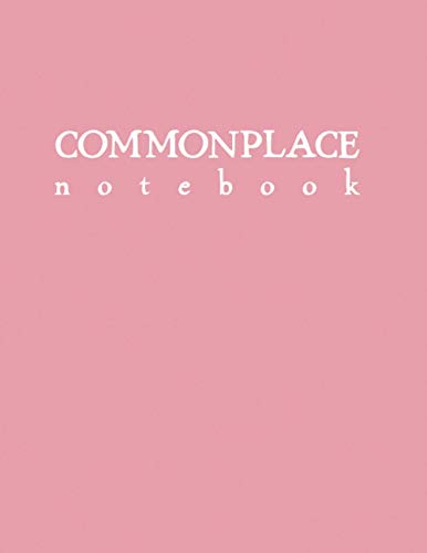 Commonplace Book : Light Pink Softcover Dot Grid Journal for Quotes and Notetaking
