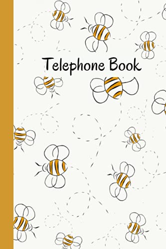 Telephone Book: telephone Book with alphabetic tabs - telephone book a-z - Contact Organizer Journal, Medium Size (6? x 9?)