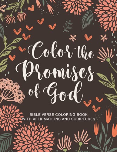 Color the Promises of God : Bible Verse Coloring Book about Faith, Christian Coloring Book for Teens, Seniors and Adults, Bible Affirmations for Women and Men, Promises of God for Girls and Boys