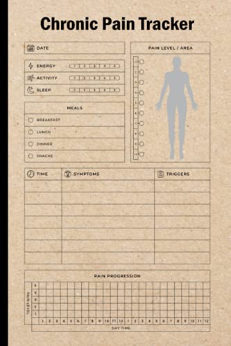 Chronic Pain Tracker: Chronic Pain & Symptom Tracker, Daily Pain Journal Diary Log Book, Pain Management Log Book, Chronic Pain & Symptom Tracker, Size 6"X9", 120 Pages