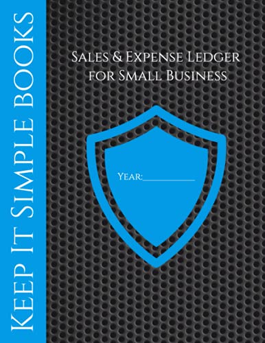 Keep It Simple Books | Sales and Expense Ledger: Daily & Monthly Sales Tracker, Inventory Log Book, Income and Expense Tracker, Supplier / Vendor Contact List, & Profit and Loss Worksheet