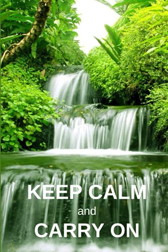 Keep Calm and Carry On: Journal; Good Vibes Diary: Motivational Notebook, Optimistic Journal; 6x9inch, 120 lined pages