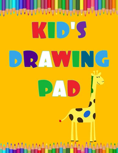 Kid's Drawing Pad A4 : Drawing Paper for Children Thick Paper - Large Format Sketch Book for Kids 210 X 297mm