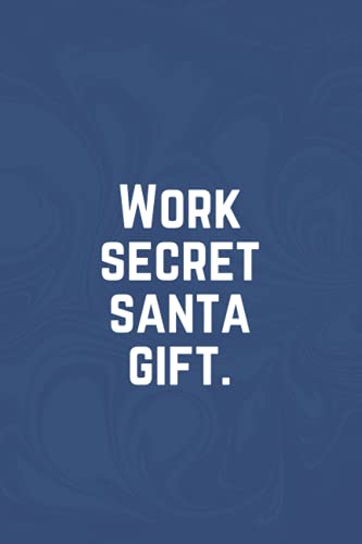 'Work secret santa gift': Funny notebook secret santa gift idea for coworkers, colleagues or work Christmas gift exchange