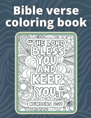 Bible verse coloring book: Christian coloring books for adults