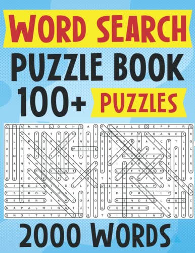 Word Search Puzzle Book: Word Search Book For Adults with Large Print 100+ Puzzles 16pt Font Size