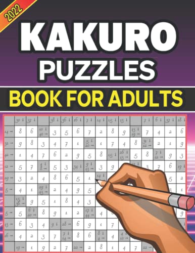 2022 Kakuro Puzzles Book for Adults: Easy and Medium Kakuro Puzzles and Solutions for Adults and Seniors | 8.5" x 11" Large Print, Multiple Grids | Challenging 158 Medium Kakuro Puzzle Book for Adults