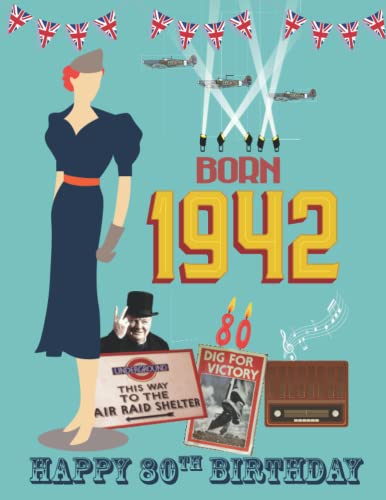 Born in 1942 Happy 80th Birthday : Full Colour Fun Fact and Trivia Book about the Year You Were Born 1942