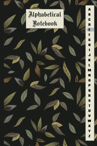 Alphabetical Notebook: A to Z Index Lined Journal | Notebook A5