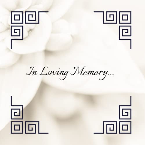 In Loving Memory: Memorial Guest Book Register