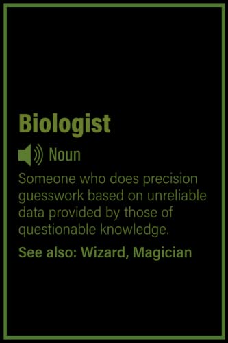 Biologist notebook: Biologist funny definition| 100, 6x9, Lined Blank Pages Notebook Gift For Biologist Man or Women