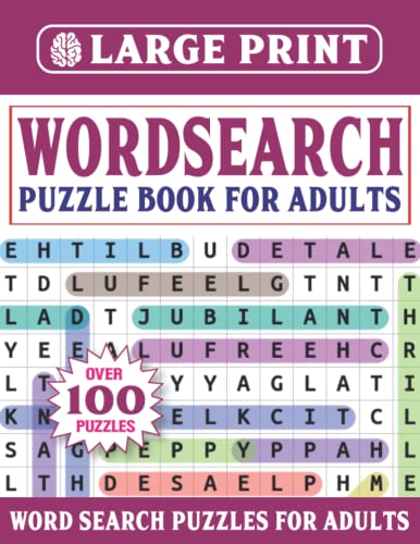 Large Print Word Search Book For Adults: 100+ Large Print Word Search Puzzles For Adults And Seniors To Enjoy Leisure Time | Word Search Book-24