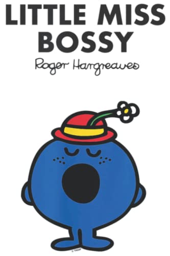 Mr Men Little Miss Bossy: Plain Lined Journal Notebook, 120 Pages, Medium 6 x 9 Inches, Printed Cover