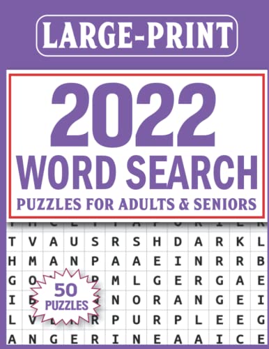 2022 Word Search Puzzle Book For Adults: Large Print Puzzles For Adults And Seniors Volume-10