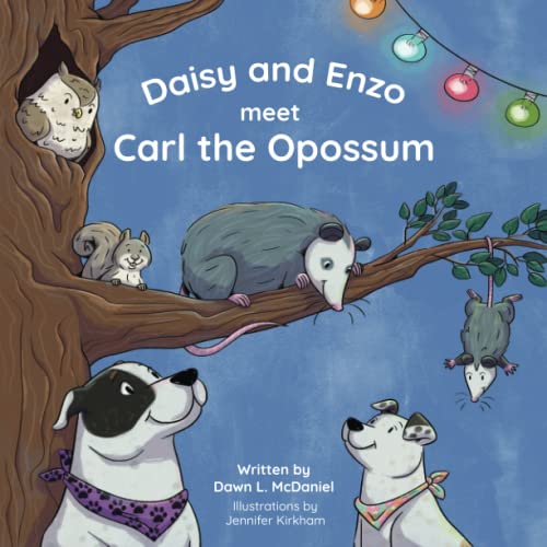 Daisy and Enzo meet Carl the Opossum