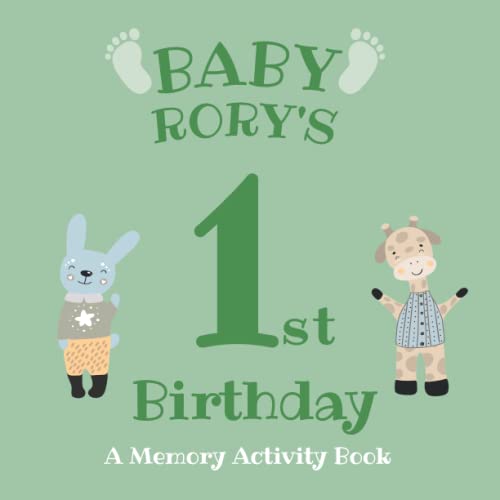 Baby Rory's First Birthday: A Memory Activity Book
