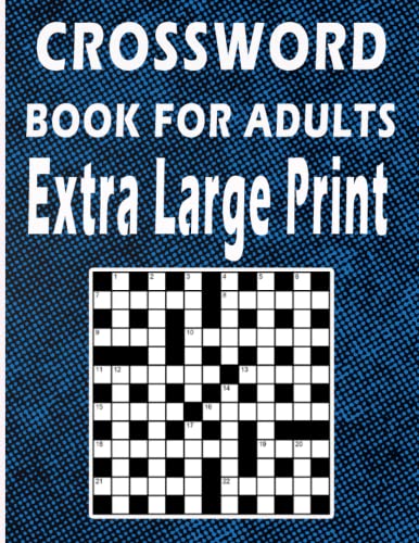 crossword book for adults Extra Large Print: Quick crossword books for adults Large Print ( UK Version)