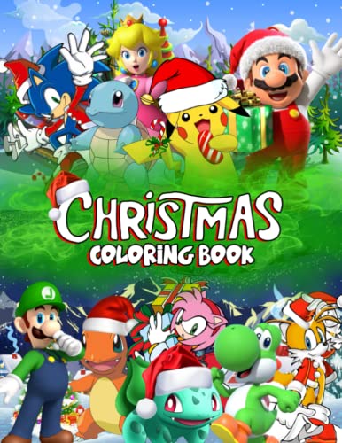 Christmas Coloring Book for Kids: Many One Sided JUMBO Holiday Illustration Pages for Children Kids Girls Boys Ages 2-4 4-8 6-12 8-12