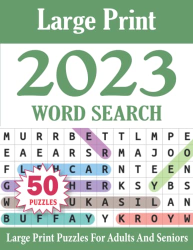 2023 Word Search: Large Print Word Search Puzzles For Adults Volume-48