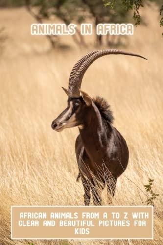 Animals In Africa: African Animals From A To Z With Clear And Beautiful Pictures For Kids