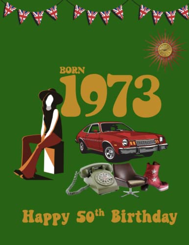 Born 1973 | Happy 50th Birthday: Perfect gift for a 50th Birthday - fun fact & trivia fact book about the year you were born 1973. UK edition.