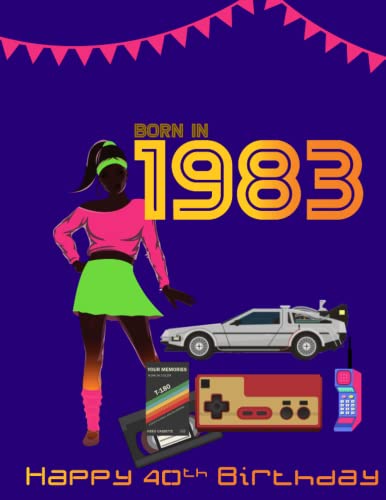 Born in 1983 | Happy 40th Birthday: Perfect gift for a 40th birthday - Fun fact & trivia book about the year you were born 1983.