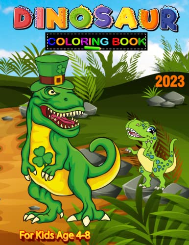 Cute Dinosaur Coloring Book for Kids : Large Activity Book with 50 Fun, Adorable and Unique Coloring Pages, Perfect Gift for Dinosaur Lovers, Boys and Girls