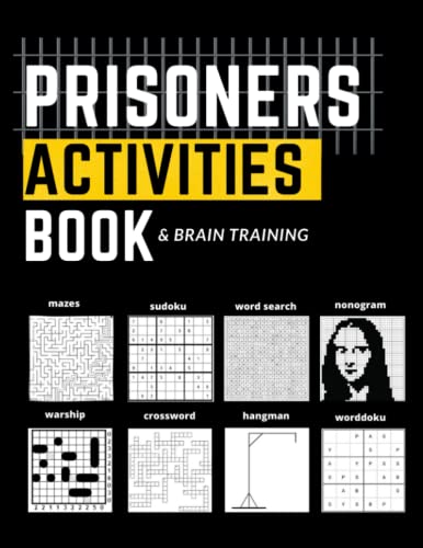 Prisoners Activity Book and Brain Training : Send to Inmates Best Gift for People in Jail
