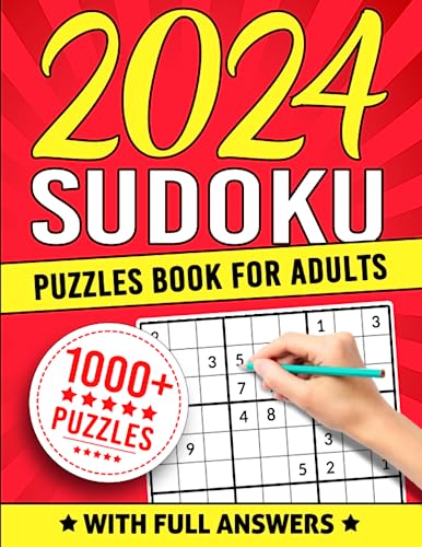 2024 Sudoku Puzzle Book for Adults: A Book With More Than 1000 Sudoku Puzzles from Easy to Hard for Adults. (Gradually improve your Sudoku skills.)