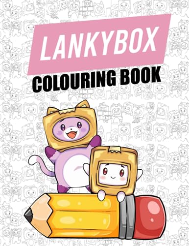 Lanky. Box Coloring Book : Many One Sided Drawing JUMBO Pages of Characters and Iconic Scenes for Children Kids Girls Boys Ages 2-4 4-8 6-12 8-12 and Adults