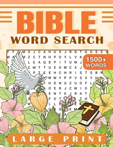 Large Print Bible Word Search Puzzle Book: A Puzzle Book Filled With 1500+ Favorite Bible Verses, Word Search Gifts For Birthday, Holiday, Anxiety Relief