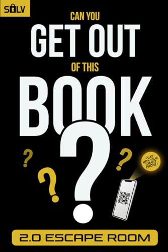 Can you get out of this book?: Escape Room book for adults with interactive riddles and brain puzzles to solve alone or with others.