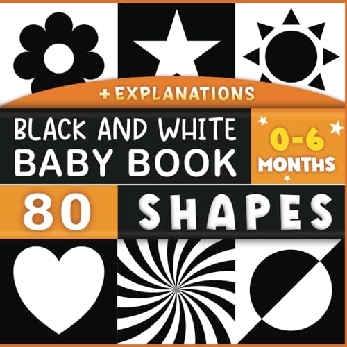 Black and White Baby Book High Contrast sensory books for