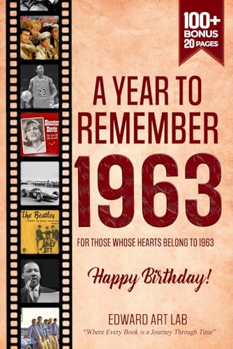 A Year to Remember 1963: The Year You Were Born Time to Travelling to 1963 Memorial Book, Back in 1963 All Important Historical Facts, Gifts for ... ... Where History Comes Alive for Time Traveler)