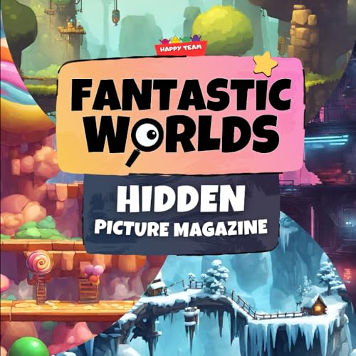 Fantastic Worlds Hidden Picture Magazine: Seek and find the hidden object inside this relaxing activity book for kids and adults. (Relaxing Hidden Pictures Book Collection)
