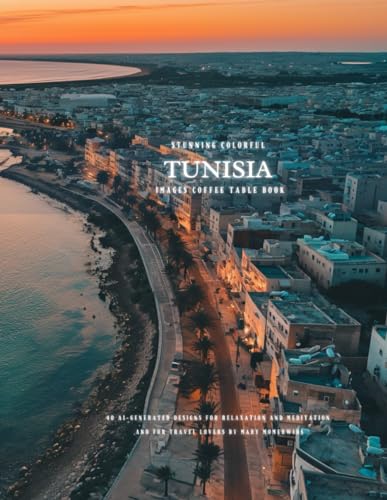 Stunning Colorful Tunisia Images Coffee Table Book: 40 AI-Generated Designs for Relaxation and Meditation and for Travel Lovers