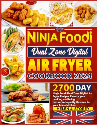 UK Ninja Foodi Dual Zone Digital Air Fryer Cookbook 2024: 2700 Day Ninja Foodi Dual Zone Digital Air Fryer Recipes Elevate your cooking and bring restaurant-quality flavours to your home kitchen.