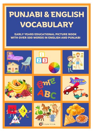 Punjabi and English Vocabulary: Early years educational picture book, with over 500 words in English Punjabi
