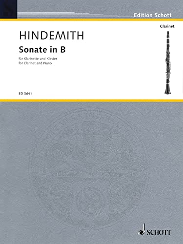 Sonata in Bb: for clarinet and piano. clarinet in Bb and piano.
