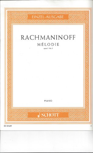 Mélodie: op. 3/3. piano.