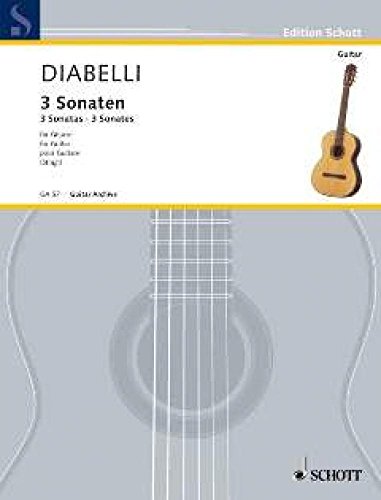 3 Sonatas: guitar.