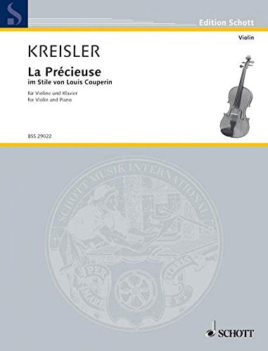 La Précieuse im Stile von Louis Couperin: No. 4. Violin and Piano.