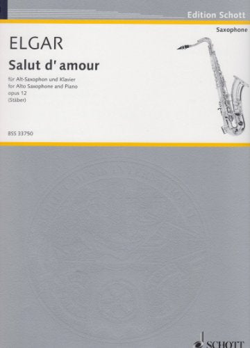 Salut d'amour: Liebesgruß. op. 12/3. alto saxophone and piano.