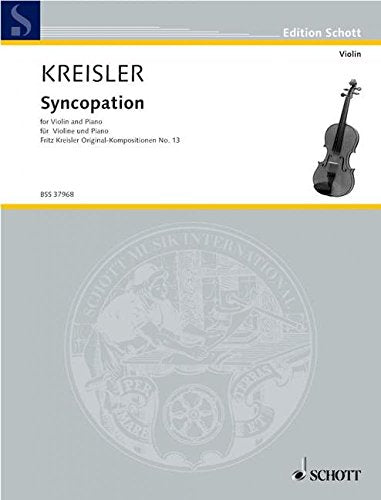 Syncopation: No. 13. violin and piano.