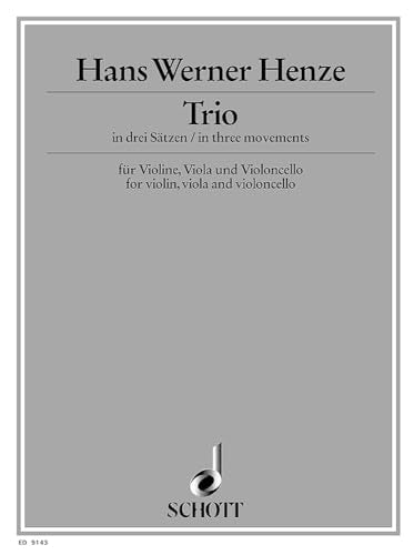 Trio: for violin, viola and cello. violin, viola and cello. Partition et parties.