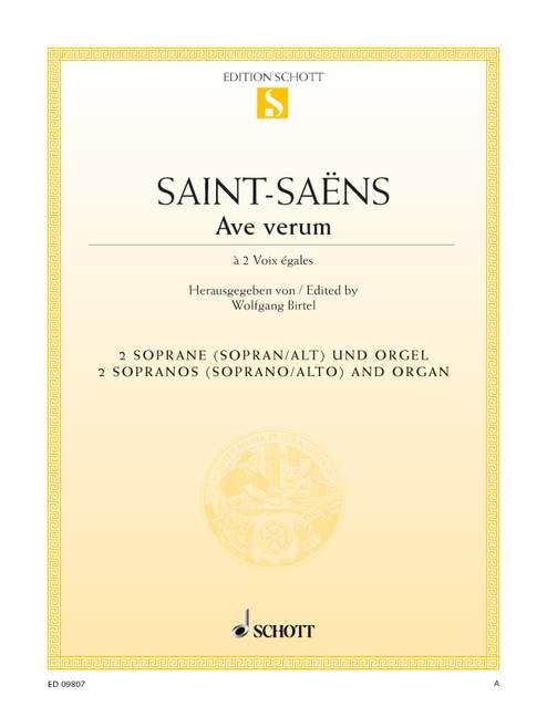Ave verum: 2 sopranos (soprano/alto) and organ.