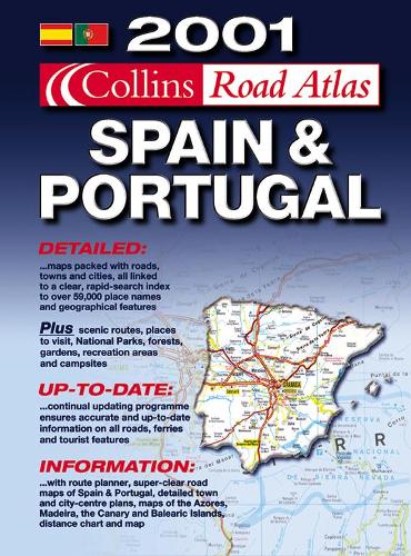 2001 Collins Road Atlas Spain and Portugal