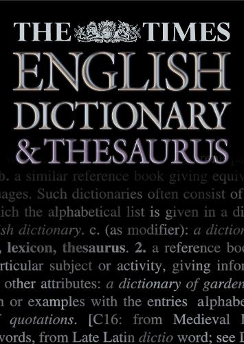 The "Times" English Dictionary and Thesaurus